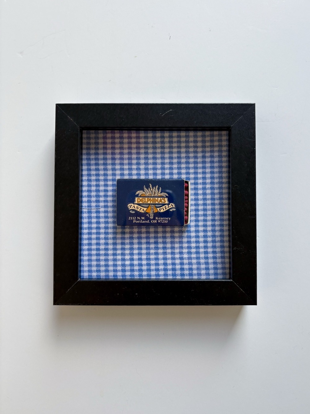Vintage Matchbox Framed Art